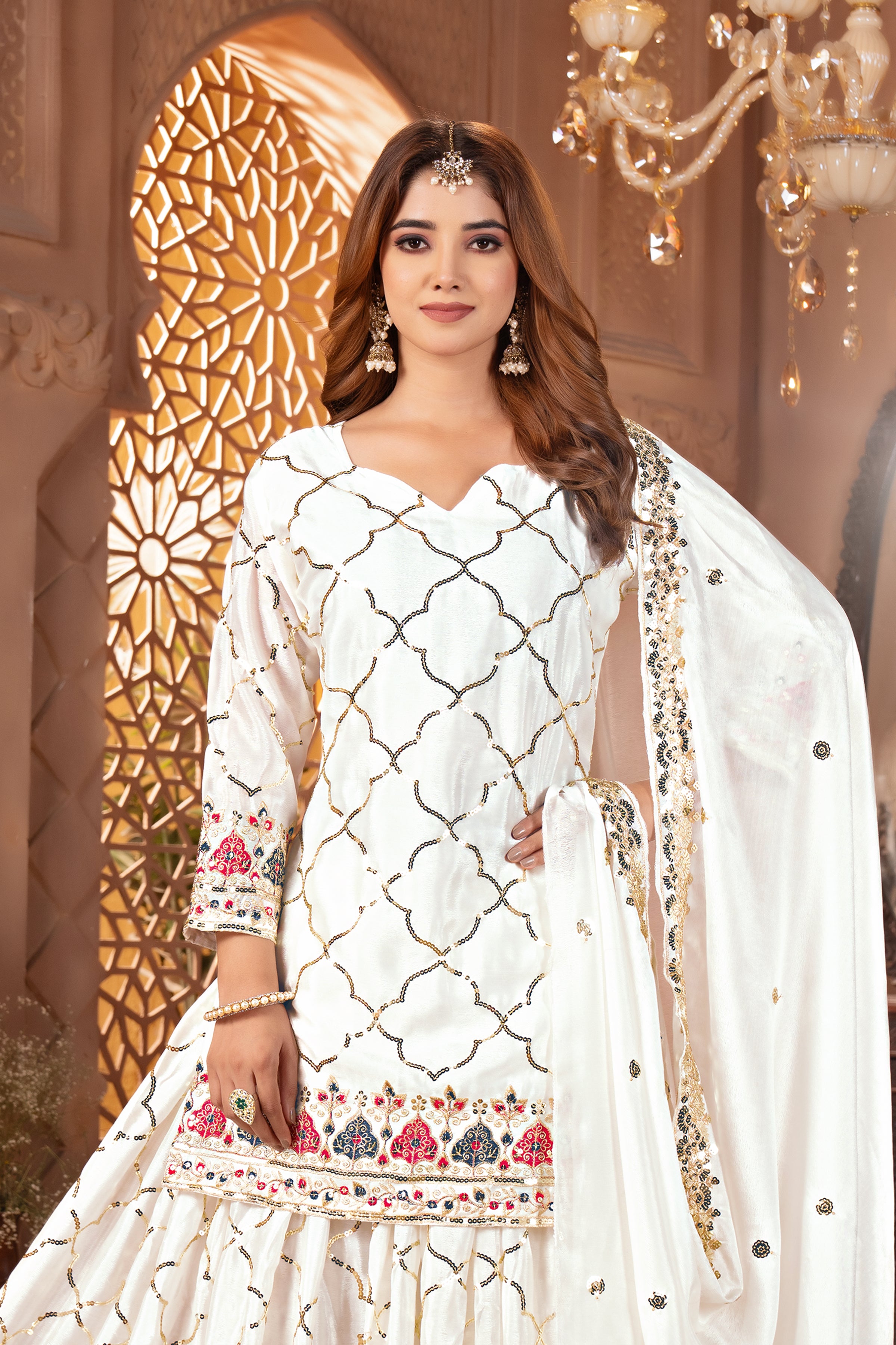 Wear our glowing yellow sharara outfit and shine brighter than the sun.