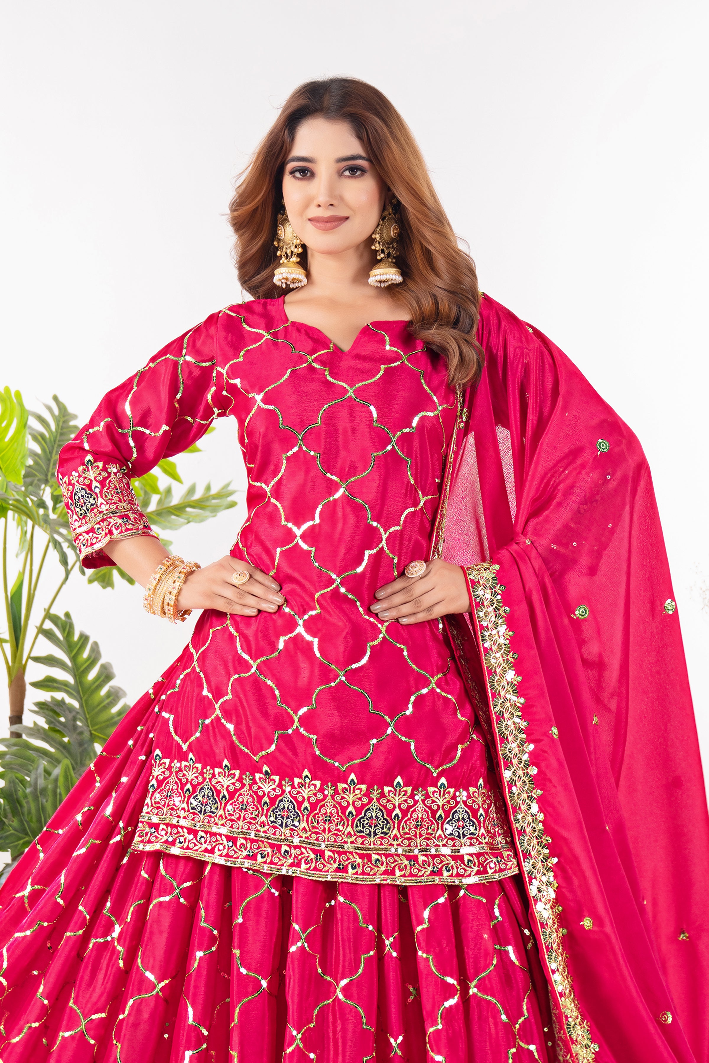 Wear our glowing yellow sharara outfit and shine brighter than the sun.