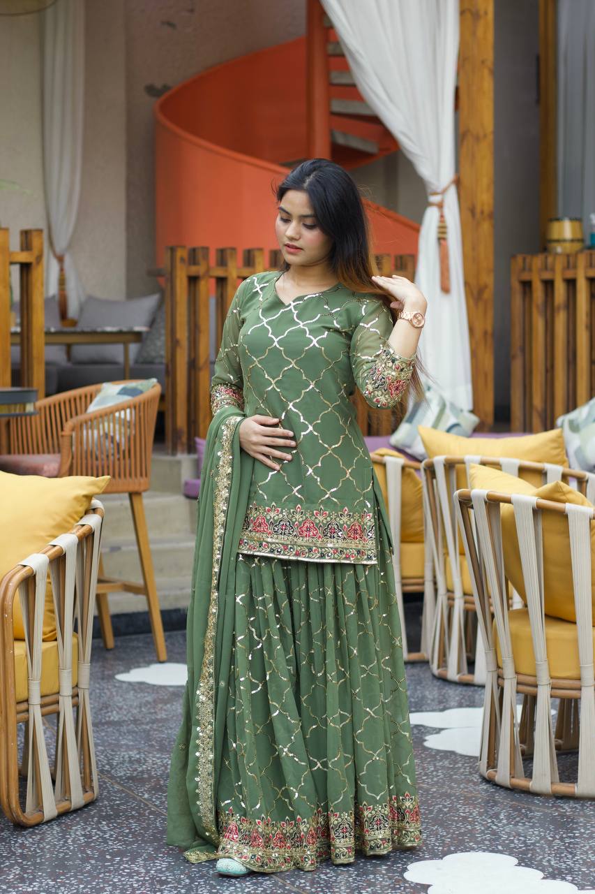 Traditional sharara outfit
Elegant sharara dress
Indian sharara ensemble
Designer sharara set
Festive sharara attire
Bridal sharara suit
Ethnic sharara suit
Luxury sharara wear
Sharara with embroidery
Wedding sharara ensemble
Chic sharara style
Modern sharara suit
Traditional ethnic sharara
Classic sharara design
Sharara for celebrations
Sharara with intricate work
Designer ethnic wear
Sharara for special occasions
Stylish sharara outfit
Sharara dress for weddings
Sharara suit with embellishments