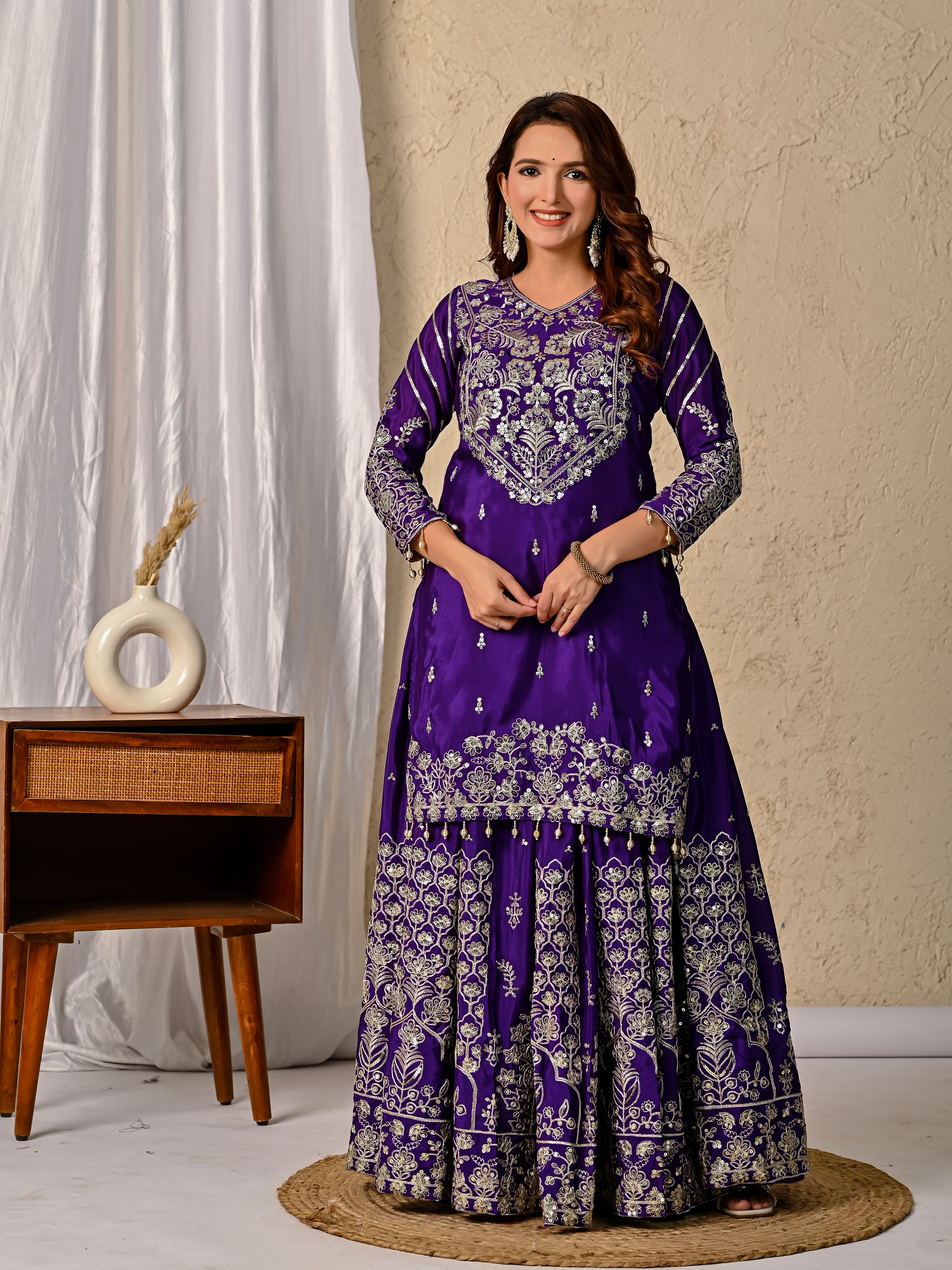 #DesignerSuit #HeavyEmbroidery #IndianTradition #DesiSwag 