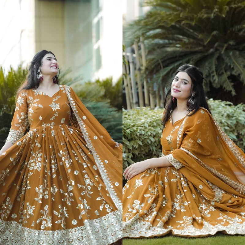 Haldi ceremony dress
Haldi special gown
Yellow Haldi outfit
Haldi function dress
Traditional Haldi dress
