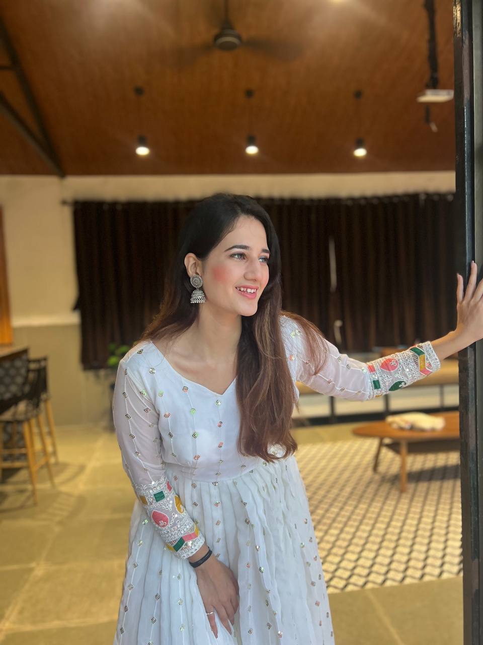 Velvet Anarkali gown
Pakistani Anarkali gown
Pastel color Anarkali gown
Anarkali gown with jacket
Mirror work Anarkali gown