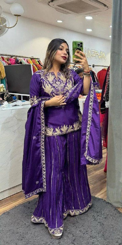 #PurpleSharara #ShararaStyle #EthnicFashion #TraditionalOutfit #PurpleElegance #ShararaLove #FestiveWear #WeddingOutfit #DesiLook #IndianFashion #ShararaDiaries #ElegantOutfit #PartyWear #BridalOutfit #EthnicChic #RegalLook #TimelessFashion #PurpleVibes #FestiveFashion #OutfitGoals #amrapalitrend