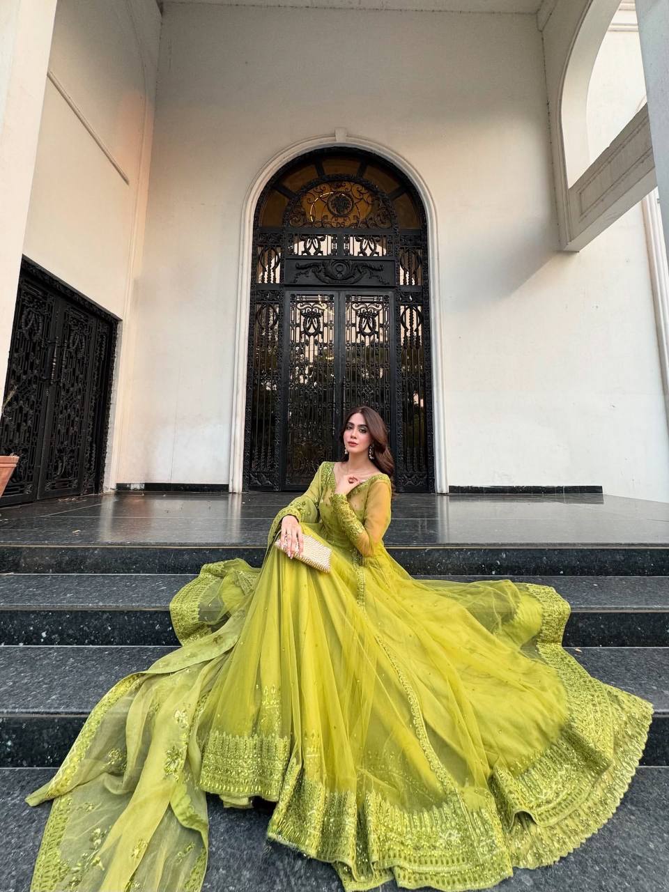Mirror work gown

Heavy flare gown

Dupatta set ethnic dress

Haldi function outfit

Mehendi wear gown

Light green gown dress

Full sleeve gown for women

Trending ethnic wear 2025

Floor-length ethnic dress

Indian gown with dupatta