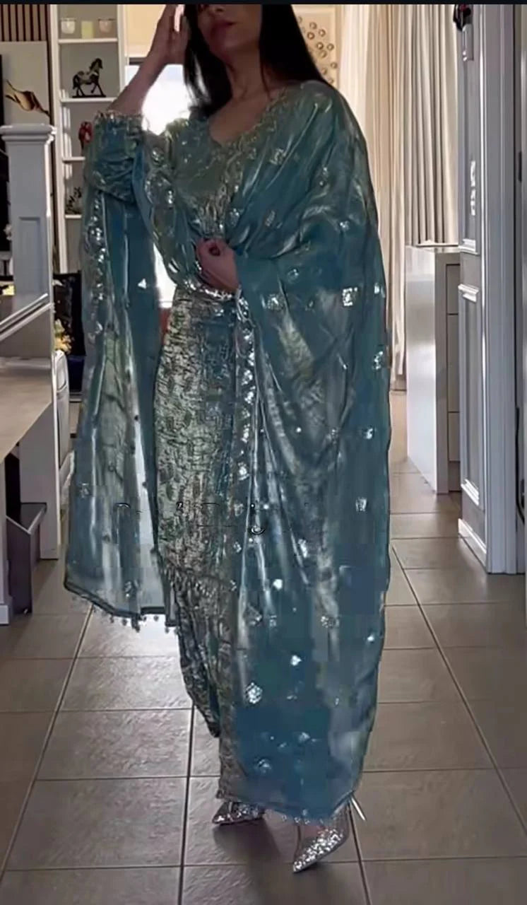 Elegant Fandy Crushi Silk Dhoti Style Suit – Party Collection