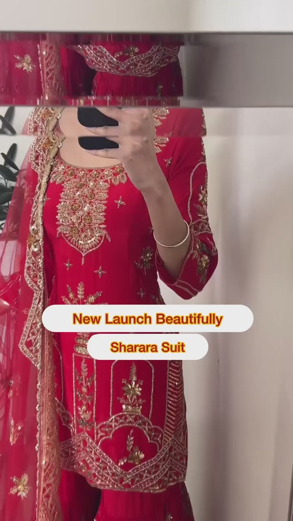#ChicAndClassy #IndoWesternWear #RoyalRed #FestiveFashion #EthnicElegance