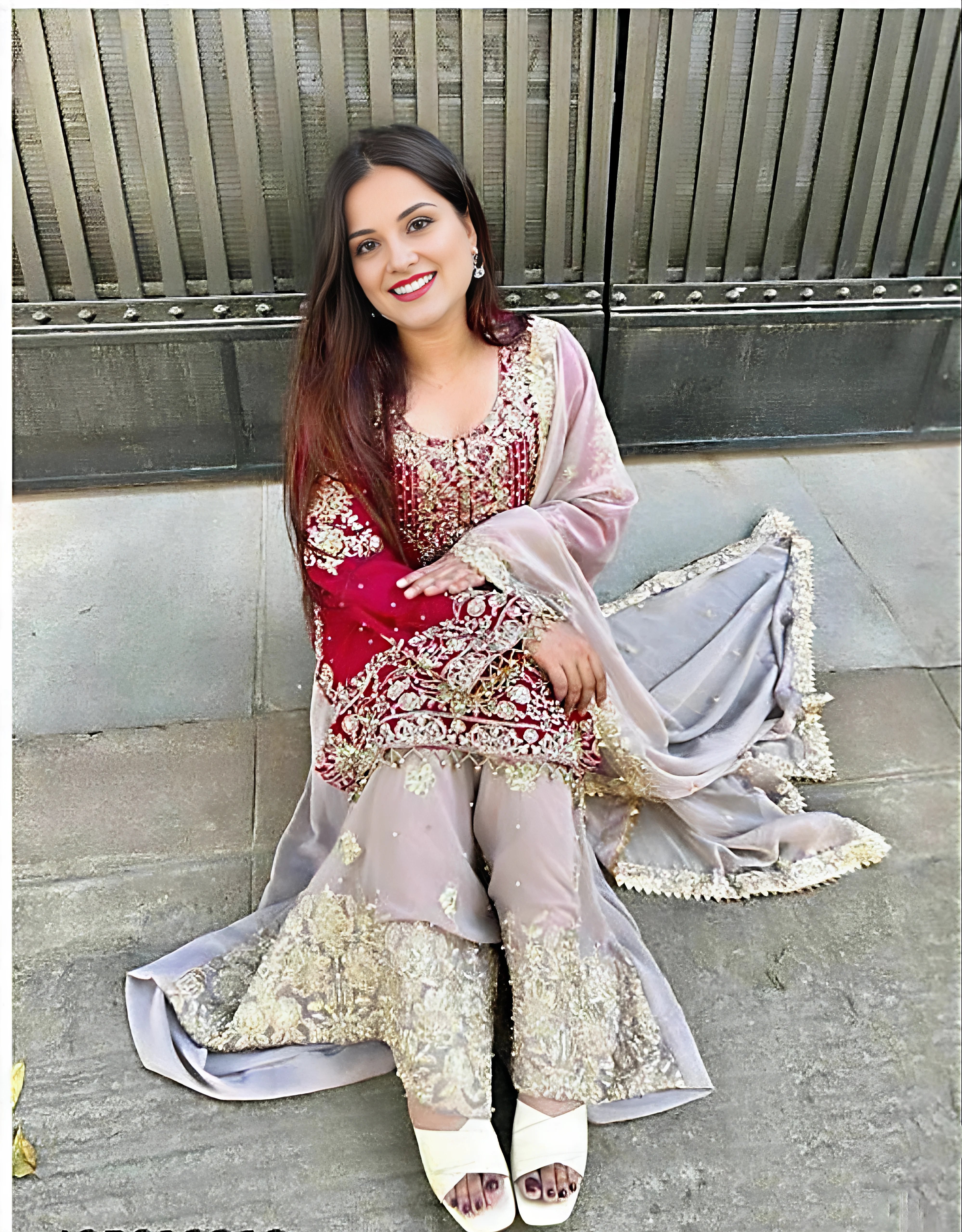 Women's Perfect Maroon Sharara Suit for Festive and Party Wear