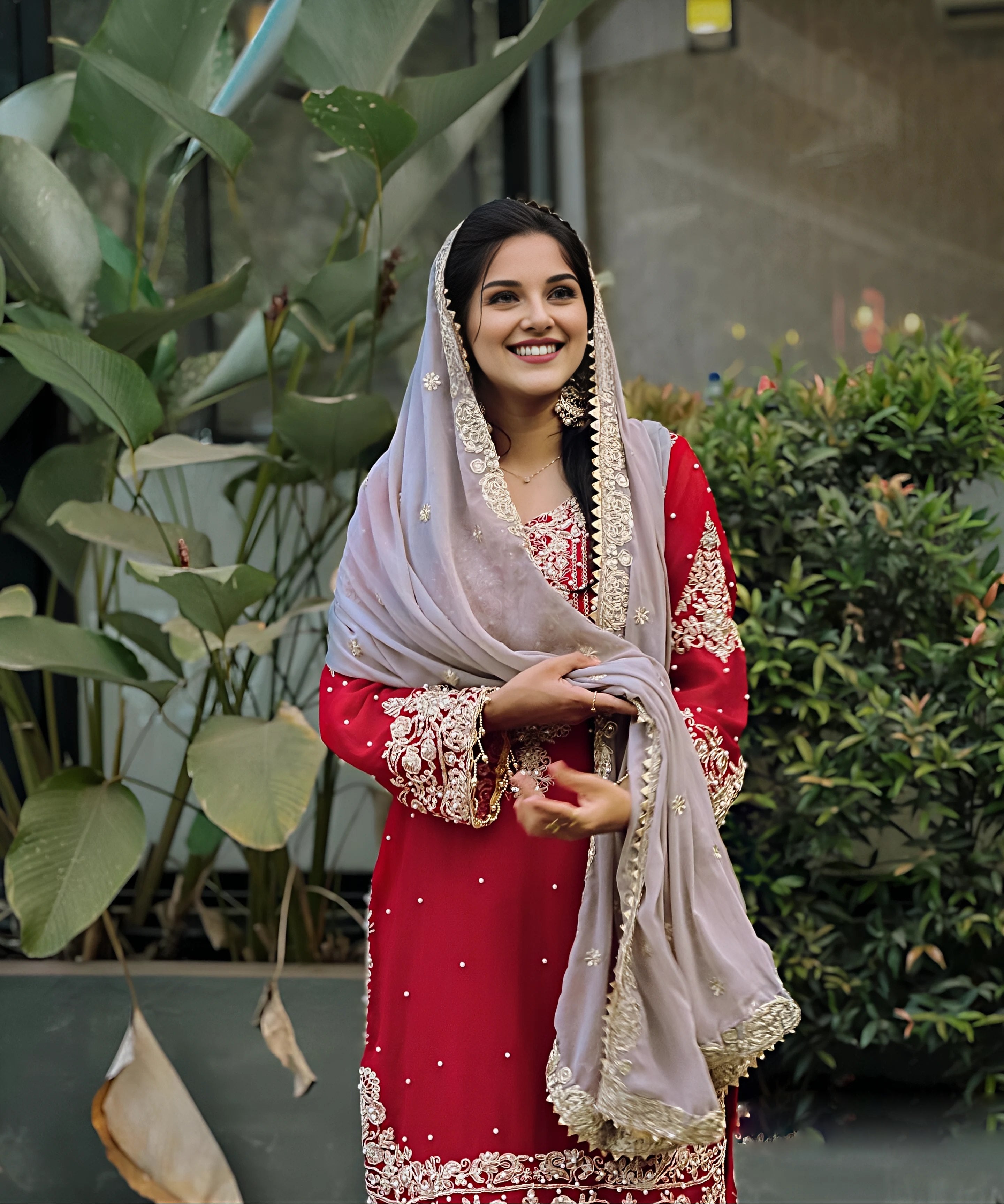 Women's Perfect Maroon Sharara Suit for Festive and Party Wear